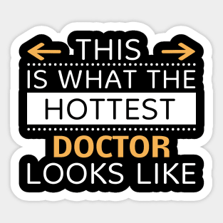 Doctor Looks Like Creative Job Typography Design Sticker